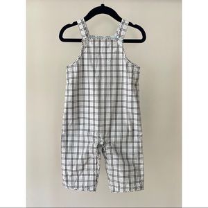 Janie and Jack Plaid Overalls